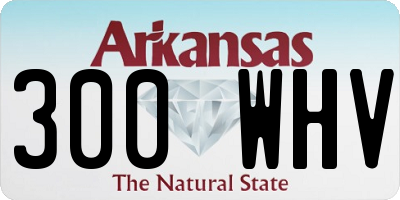 AR license plate 300WHV