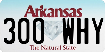 AR license plate 300WHY