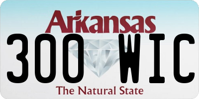 AR license plate 300WIC