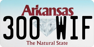 AR license plate 300WIF