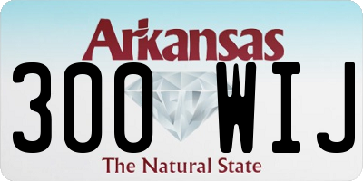 AR license plate 300WIJ