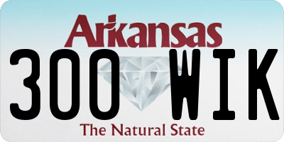 AR license plate 300WIK