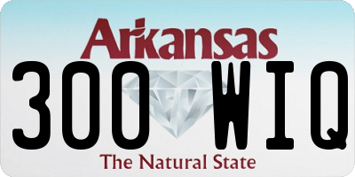 AR license plate 300WIQ