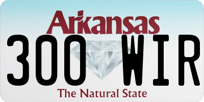 AR license plate 300WIR