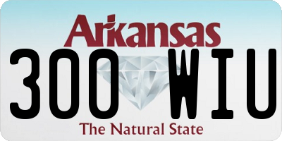 AR license plate 300WIU