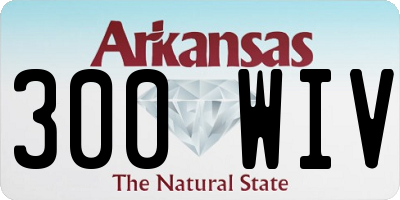 AR license plate 300WIV