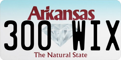 AR license plate 300WIX