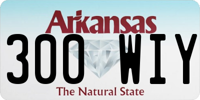 AR license plate 300WIY