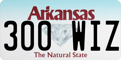AR license plate 300WIZ