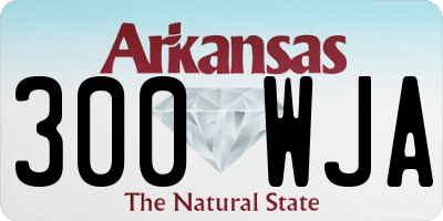 AR license plate 300WJA
