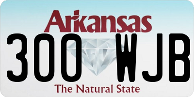 AR license plate 300WJB