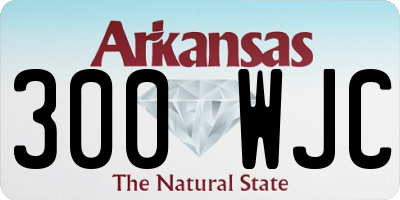 AR license plate 300WJC