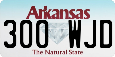 AR license plate 300WJD