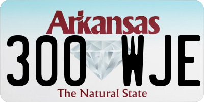 AR license plate 300WJE