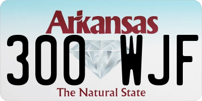 AR license plate 300WJF