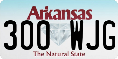 AR license plate 300WJG