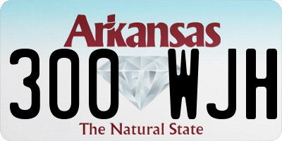 AR license plate 300WJH