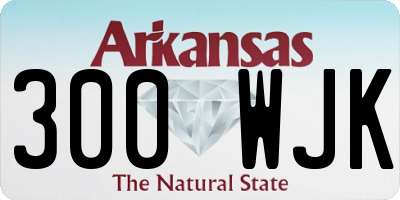 AR license plate 300WJK