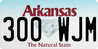 AR license plate 300WJM