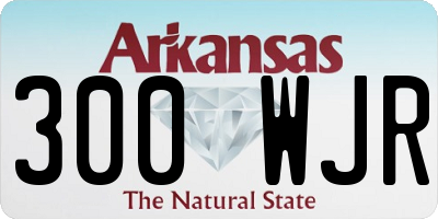 AR license plate 300WJR