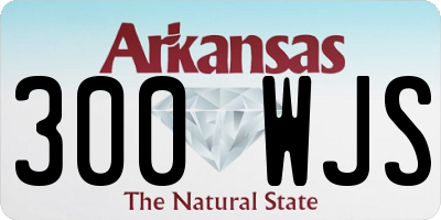 AR license plate 300WJS