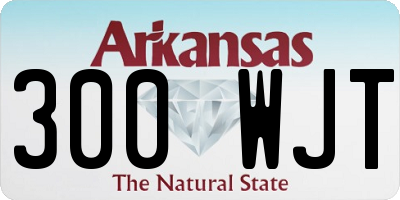 AR license plate 300WJT