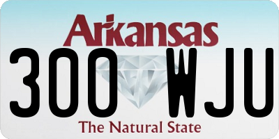AR license plate 300WJU