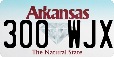 AR license plate 300WJX