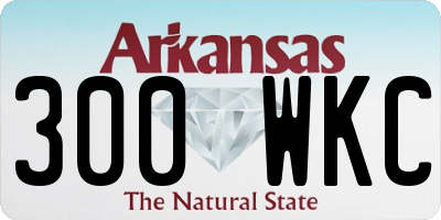 AR license plate 300WKC