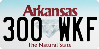 AR license plate 300WKF