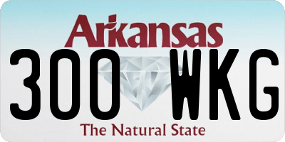AR license plate 300WKG