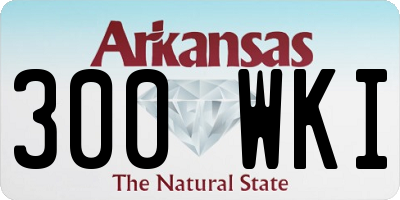 AR license plate 300WKI