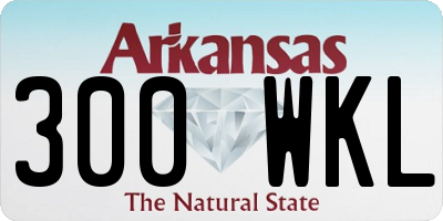 AR license plate 300WKL