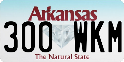 AR license plate 300WKM