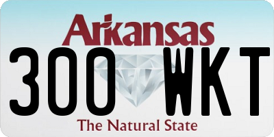 AR license plate 300WKT