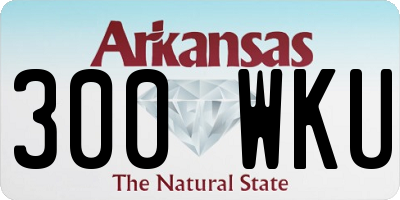 AR license plate 300WKU