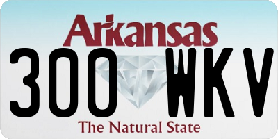AR license plate 300WKV