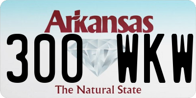 AR license plate 300WKW