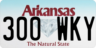 AR license plate 300WKY