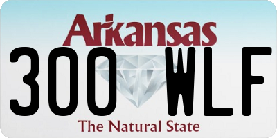 AR license plate 300WLF