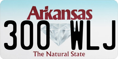 AR license plate 300WLJ