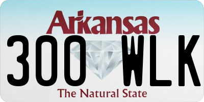 AR license plate 300WLK