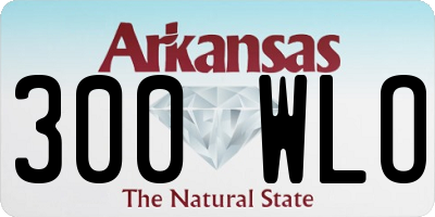 AR license plate 300WLO