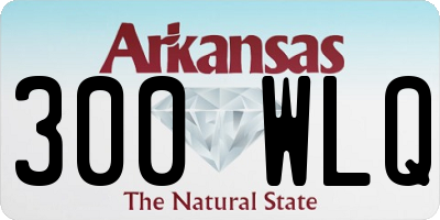 AR license plate 300WLQ