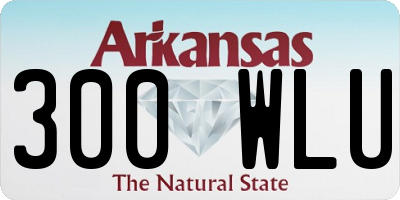 AR license plate 300WLU