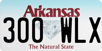 AR license plate 300WLX