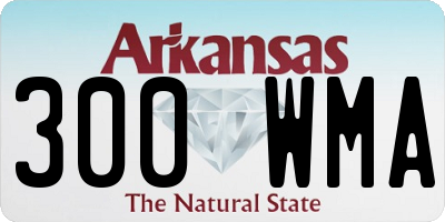 AR license plate 300WMA