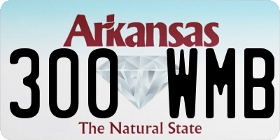 AR license plate 300WMB