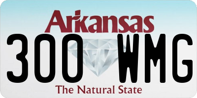 AR license plate 300WMG