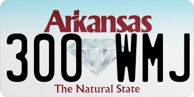 AR license plate 300WMJ